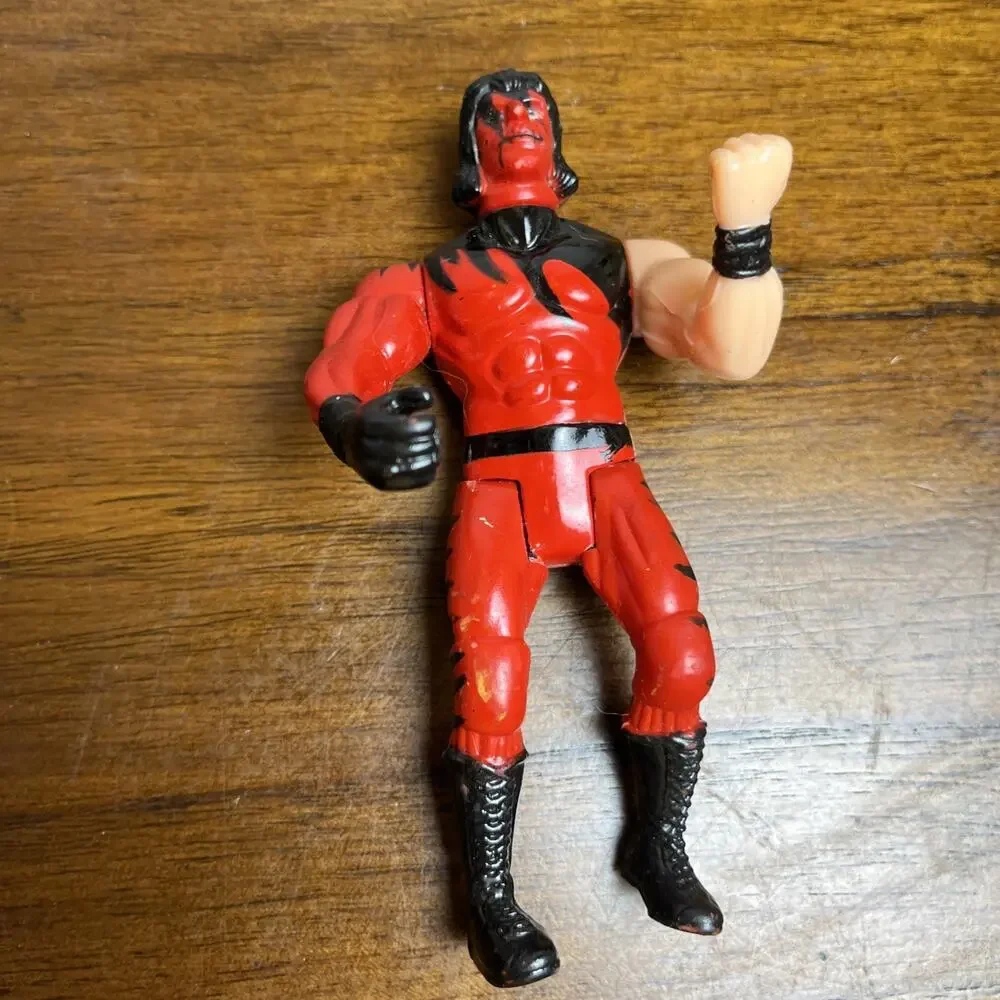 Two (2) 1990s Wrestling Figures. Used As-Is. Moveable Arms And Legs. WWE Style